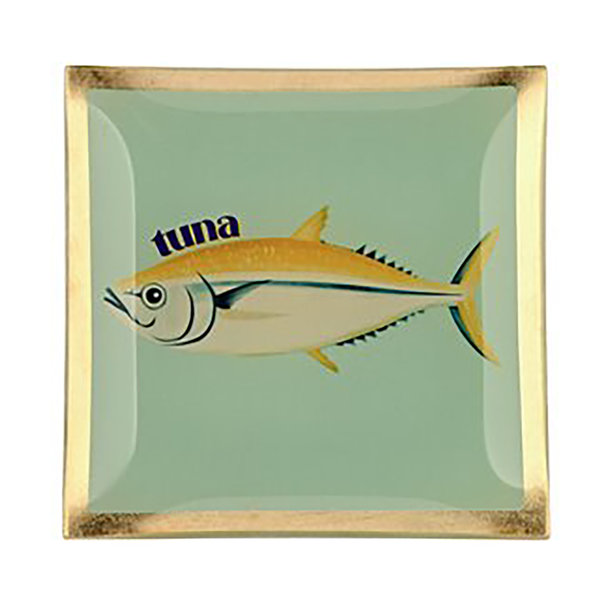 Love Plates, Glasteller S, Thunfisch, mint - Glasteller