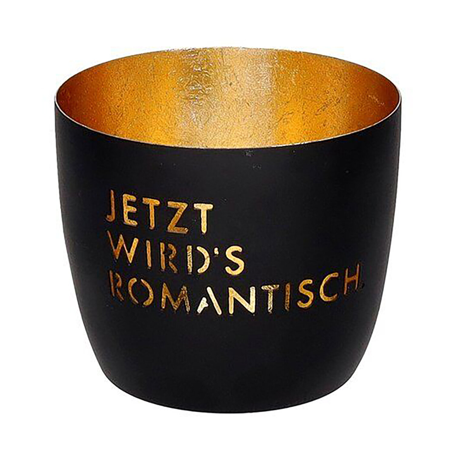Madras Windlicht M - Jetzt wirds romantisch schwarz