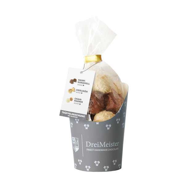 Präsentköcher mit Trüffel-Mischung
