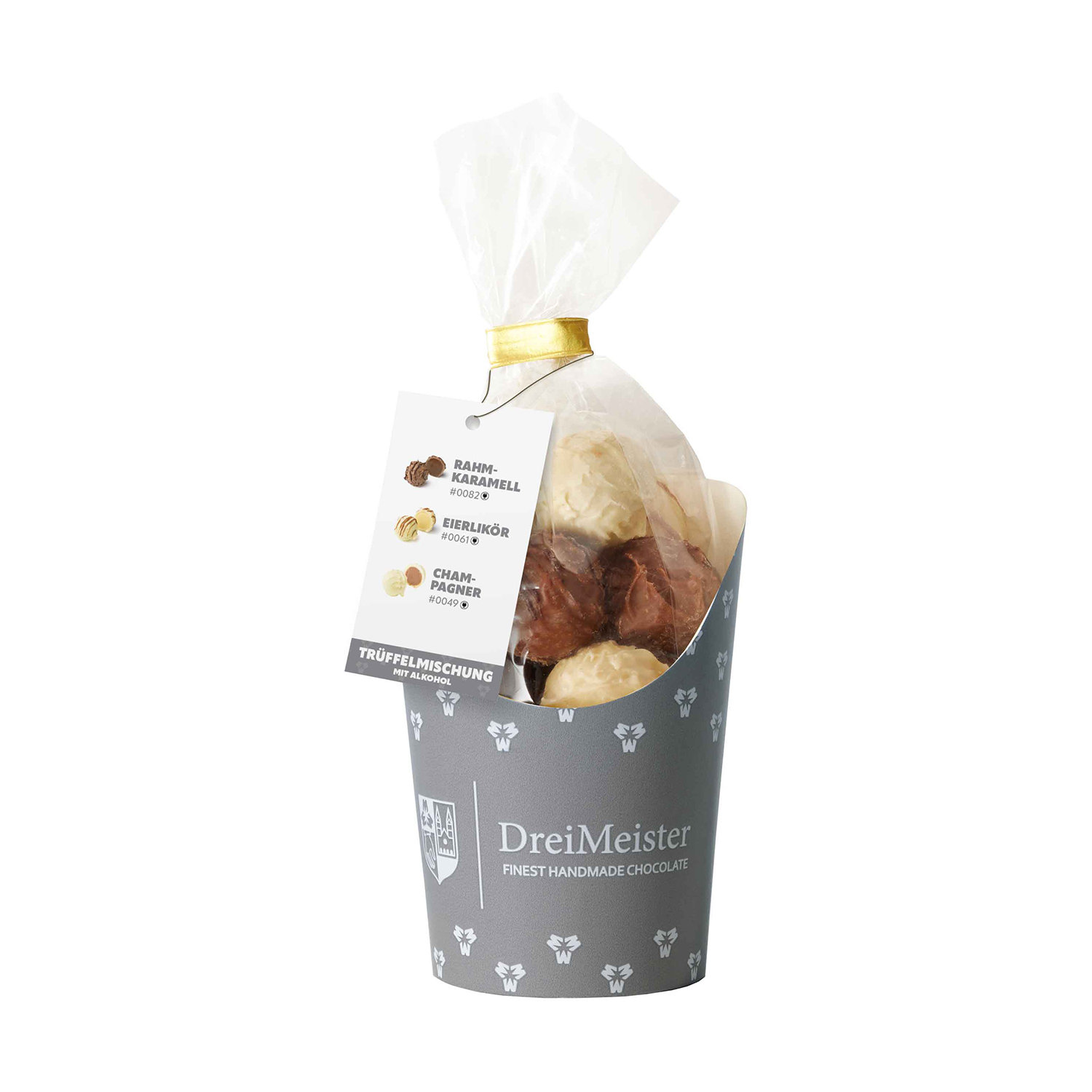 Präsentköcher mit Trüffel-Mischung