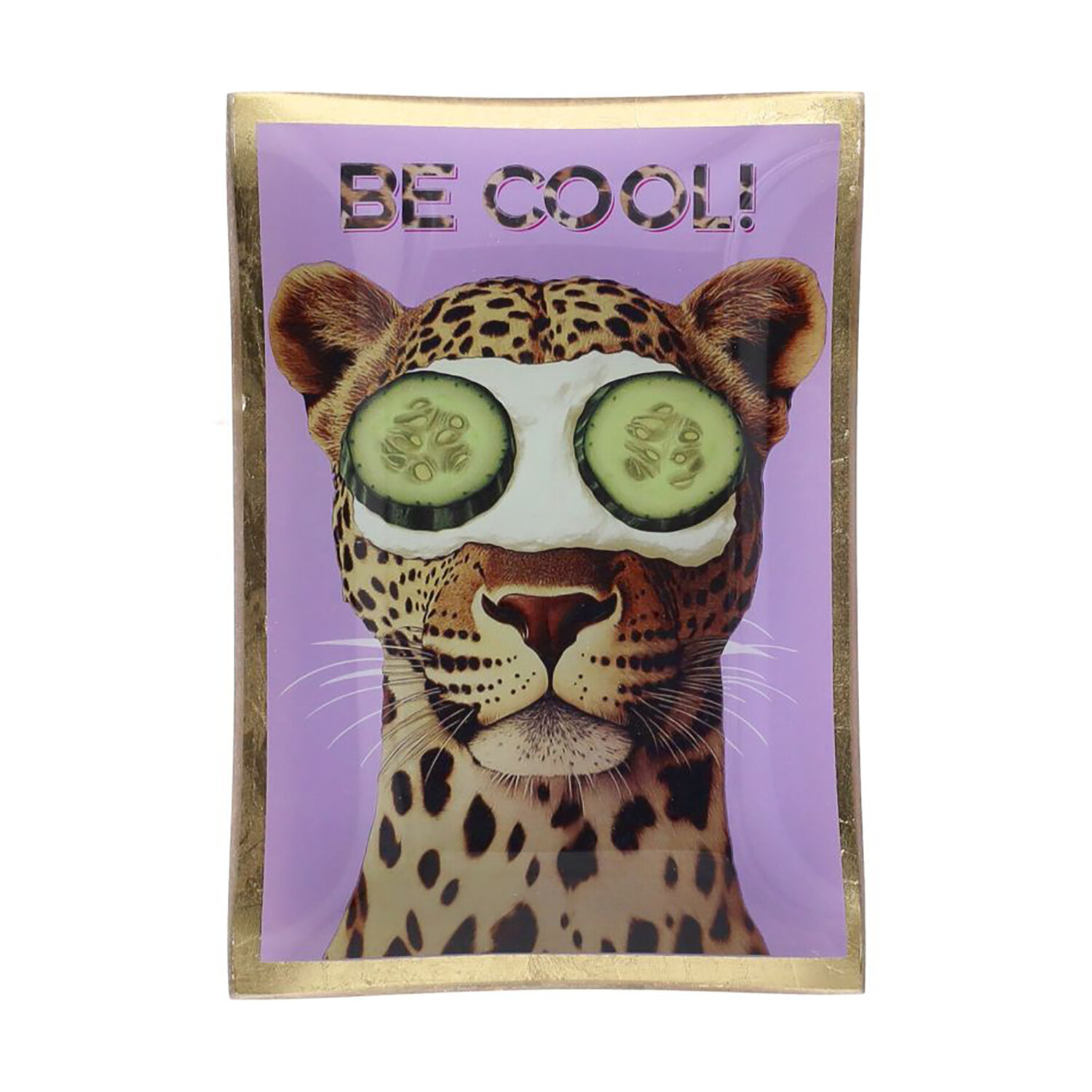 Love Plates Glasteller M - Be Cool, lila