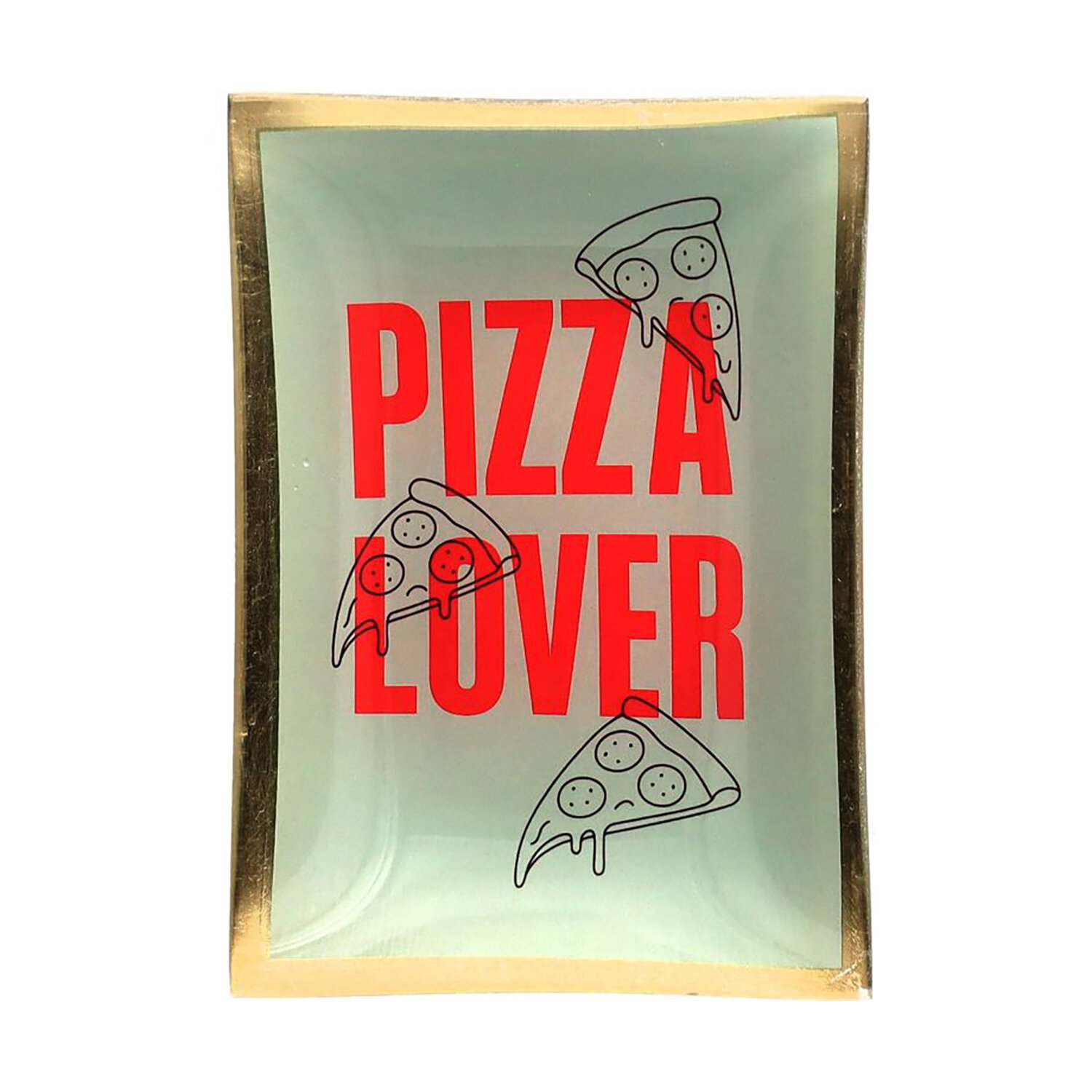 Love Plates Glasteller M - Pizza Lover