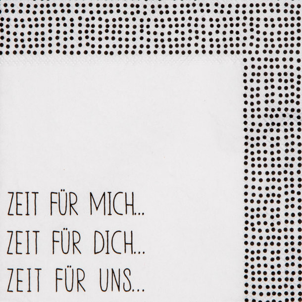 Serviette Zeit für mich