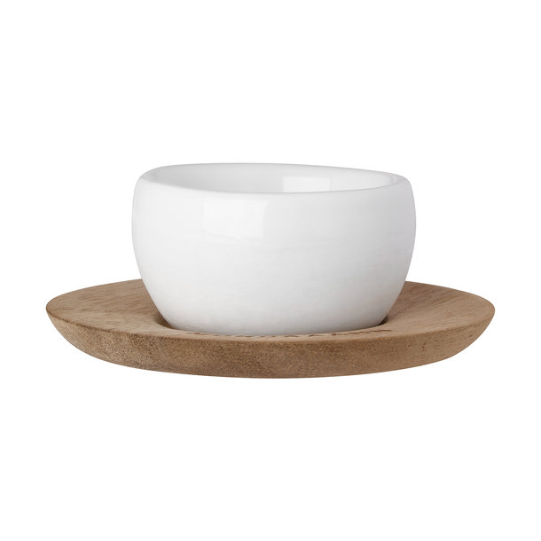 Eierbecher mit Unterteller MORGÄÄÄHN 7x7x3 cm