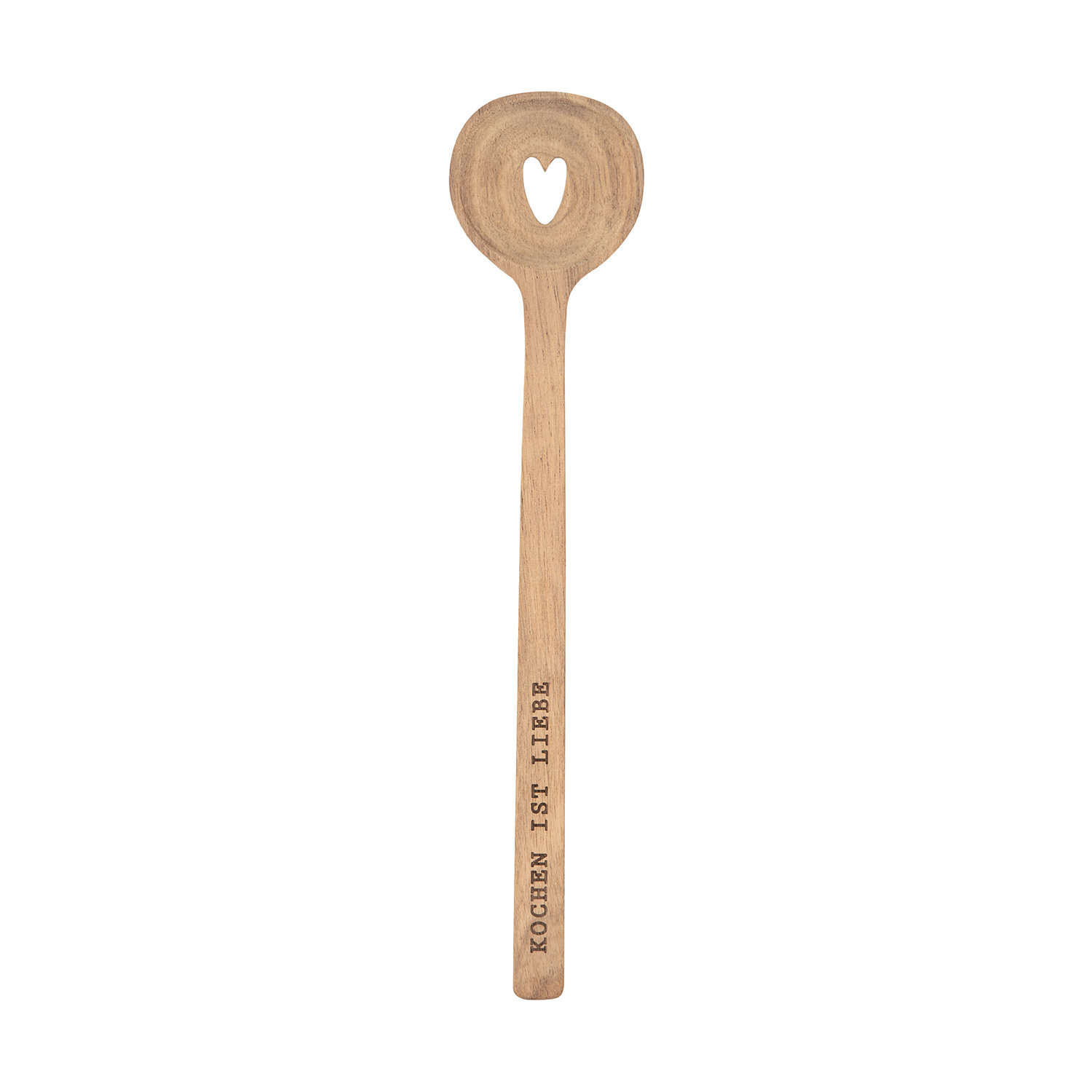 Kochlöffel Kochen ist Liebe L.30cm, Akazie