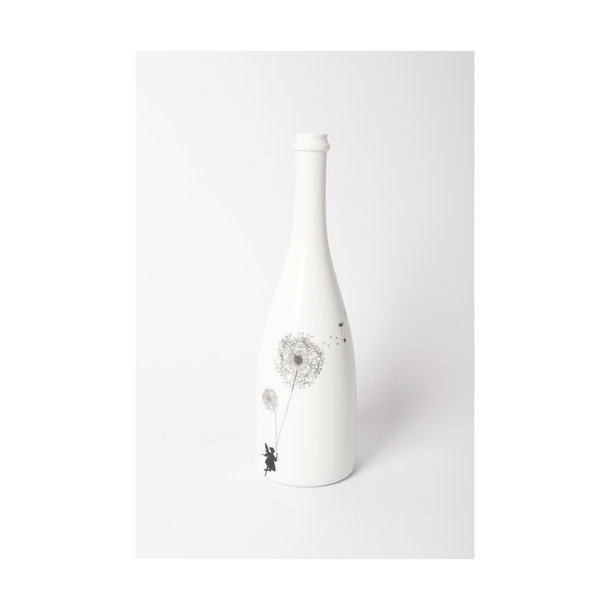 GOF Flaschenvase groß - Motiv: Wunschfee mit Pusteblume