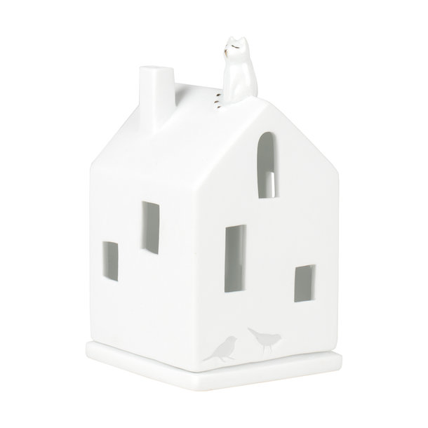 Lichthaus Katze 7x7x13,5cm