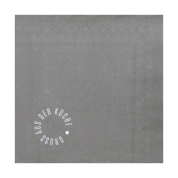 Serviette 33x33cm, Gruß aus der Küche