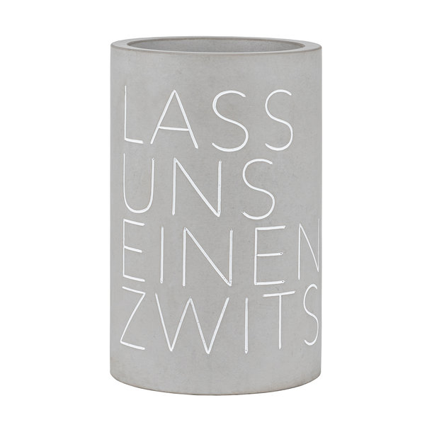 Flaschenkühler Lass uns einen Zwitschern D.13,5cm, H.21,5cm