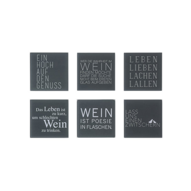 Untersetzer. \'Set aus 6 Stück