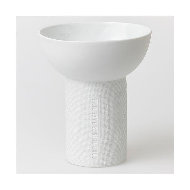 Formsprache Vase Good things take time D.18cm, H.21cm