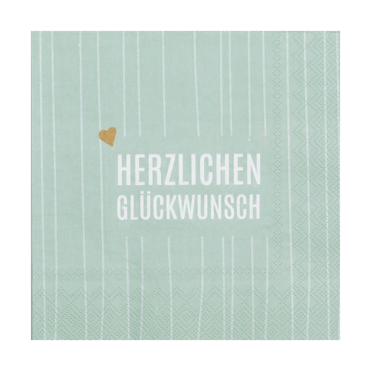 Serviette 33x33cm, Herzlichen Glückwunsch