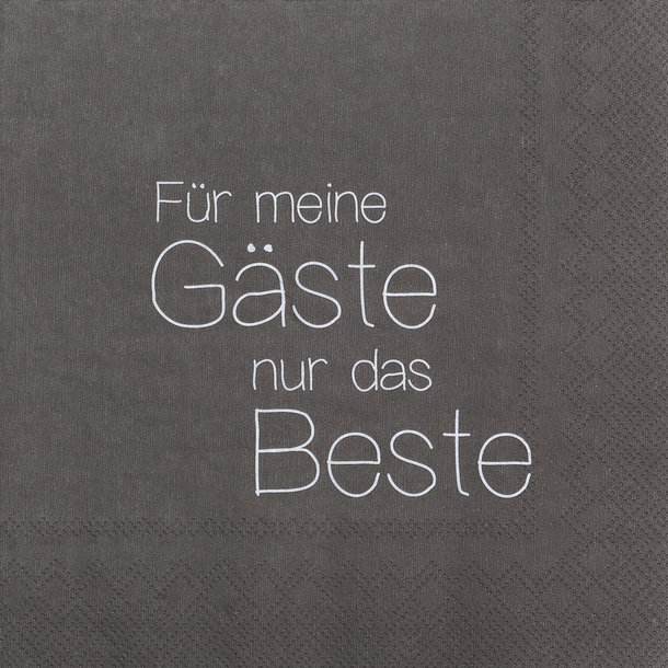 Lunchservietten \'Für meine Gäste...\'