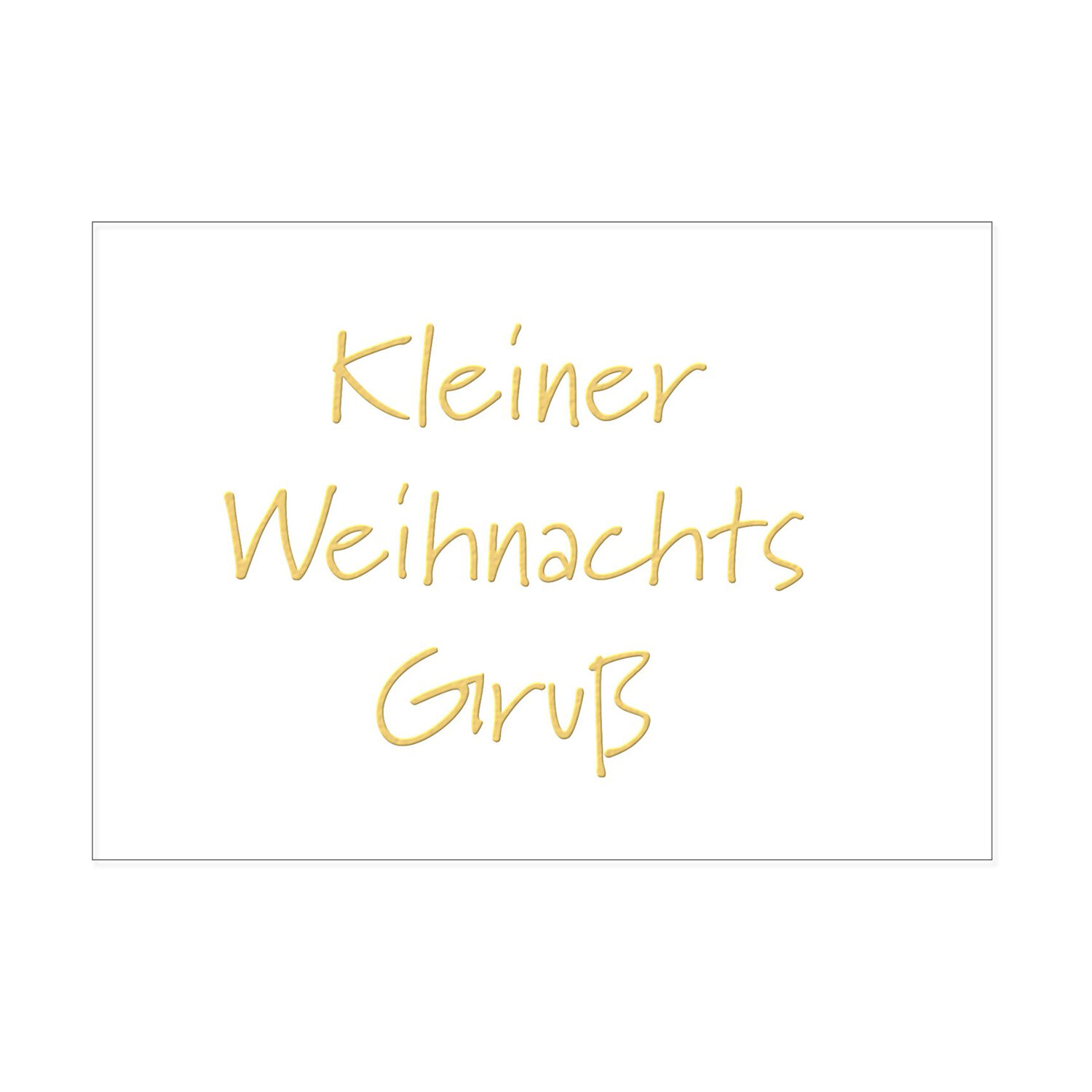 Postkarte quer - Kleiner Weihnachtsgruß