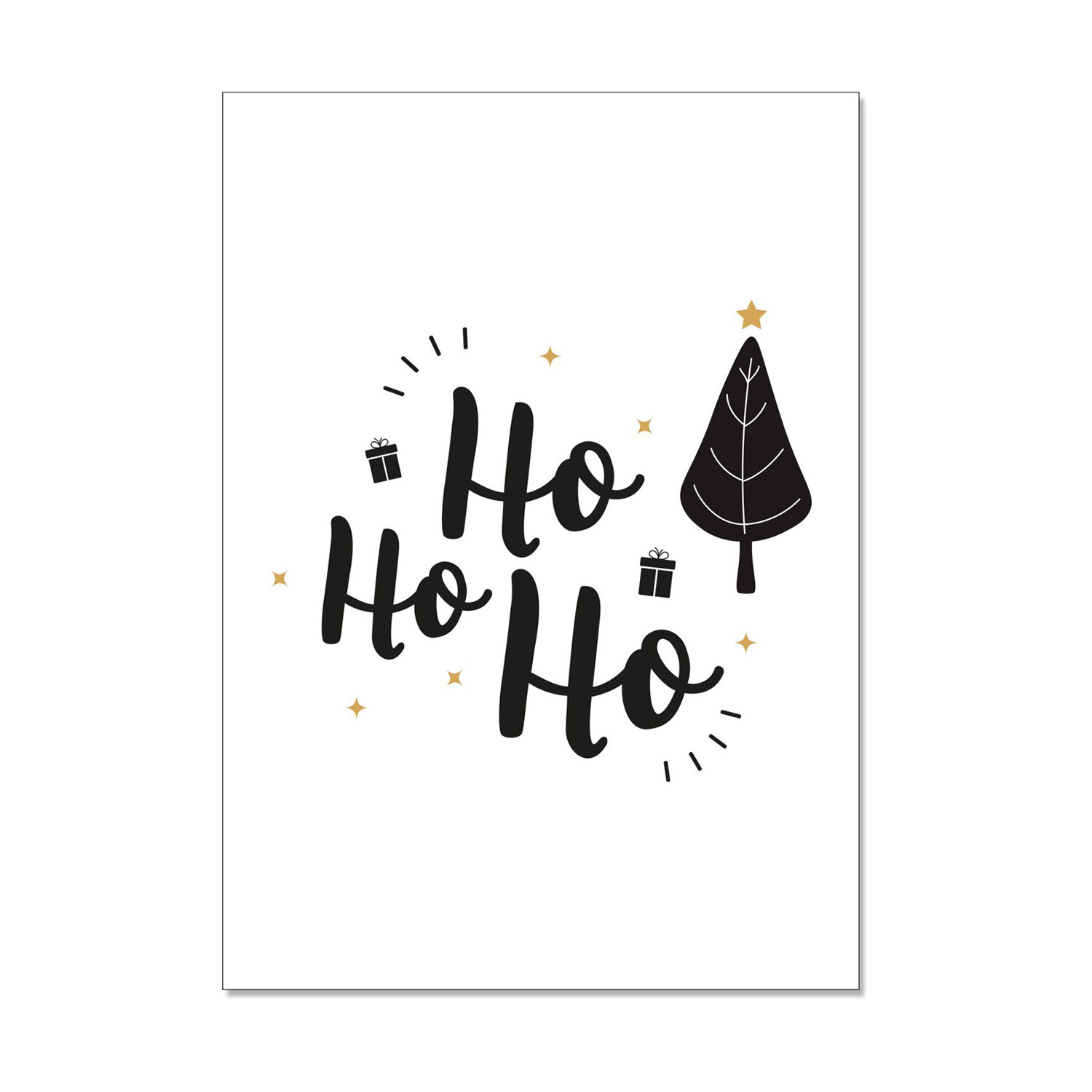 Postkarte hoch - HoHoHo