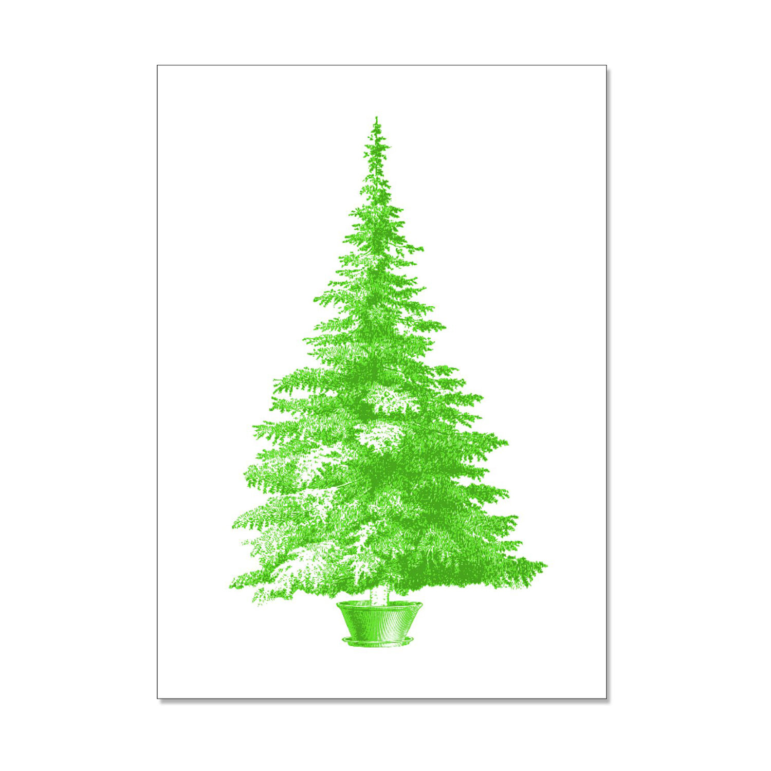 Postkarte hoch - Weihnachtsbaum