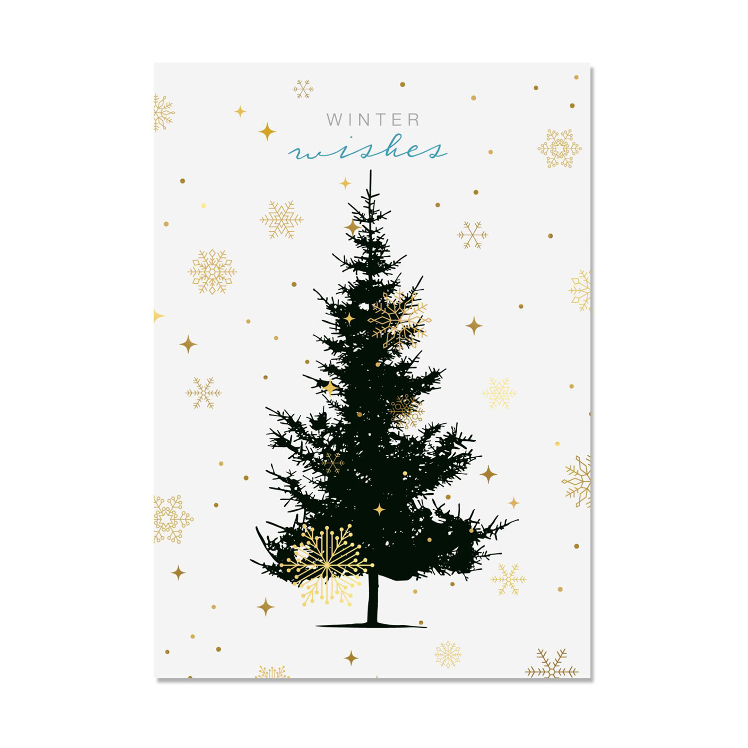 Postkarte hoch - Winter Wishes