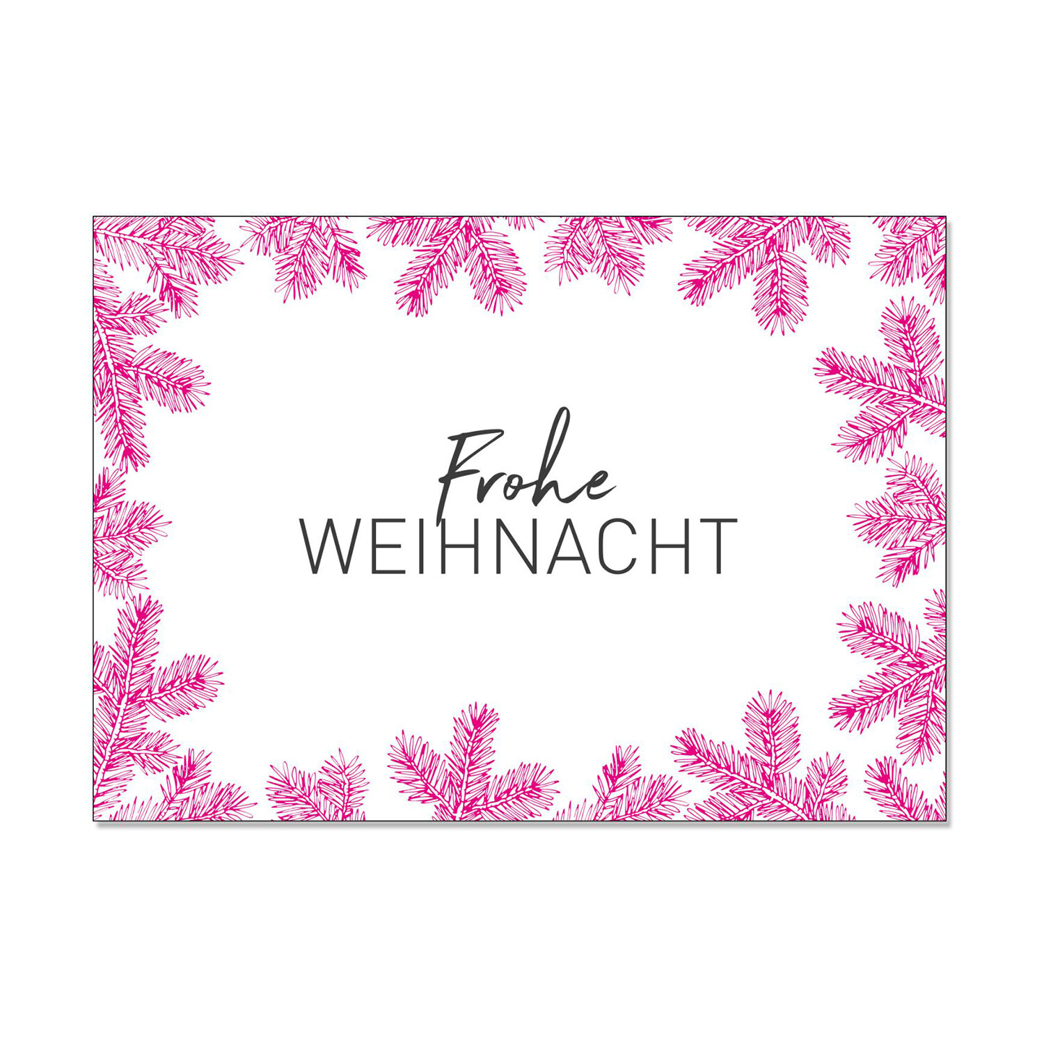 Postkarte quer - Frohe Weihnacht