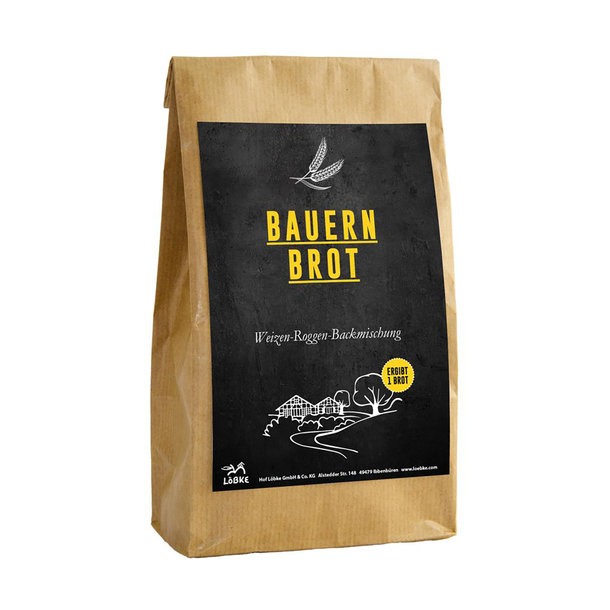 Backmischung Bauernbrot 400g Papiertüte