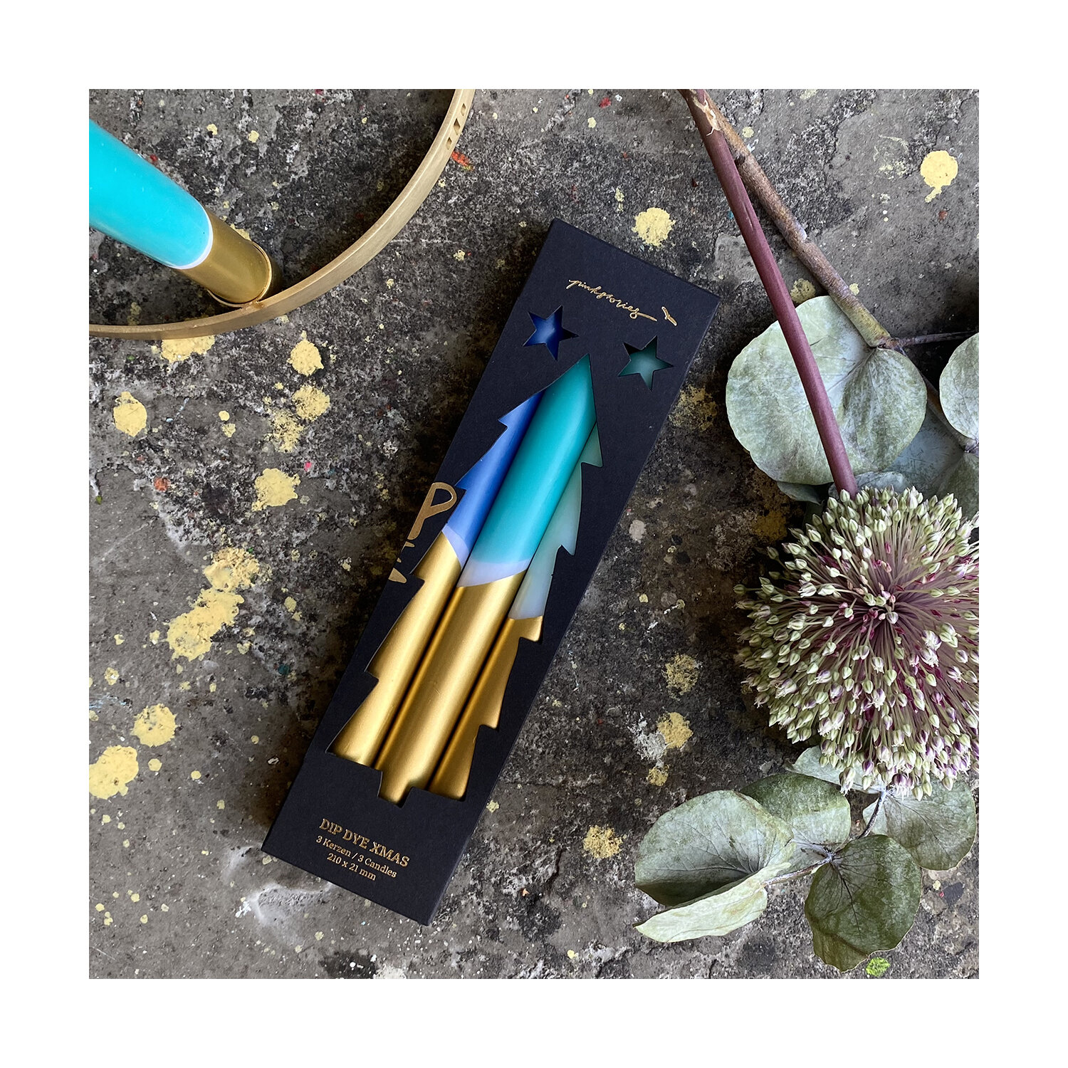 Dip Dye - Xmas Frosty blue