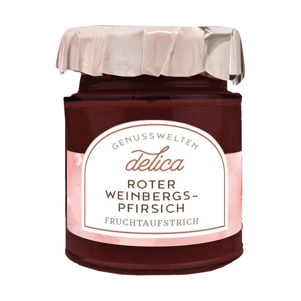 ROTER WEINBERGPFIRSICH FRUCHTAUFSTRICH