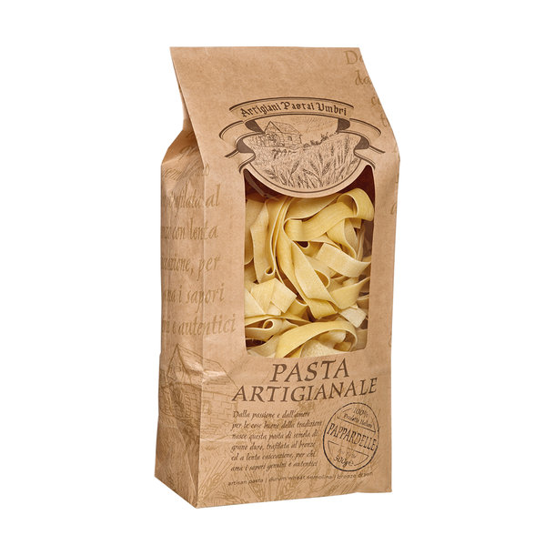 Pasta artigianale Pappardelle - handwerkliche Bandnudeln aus Hartweizengrieß