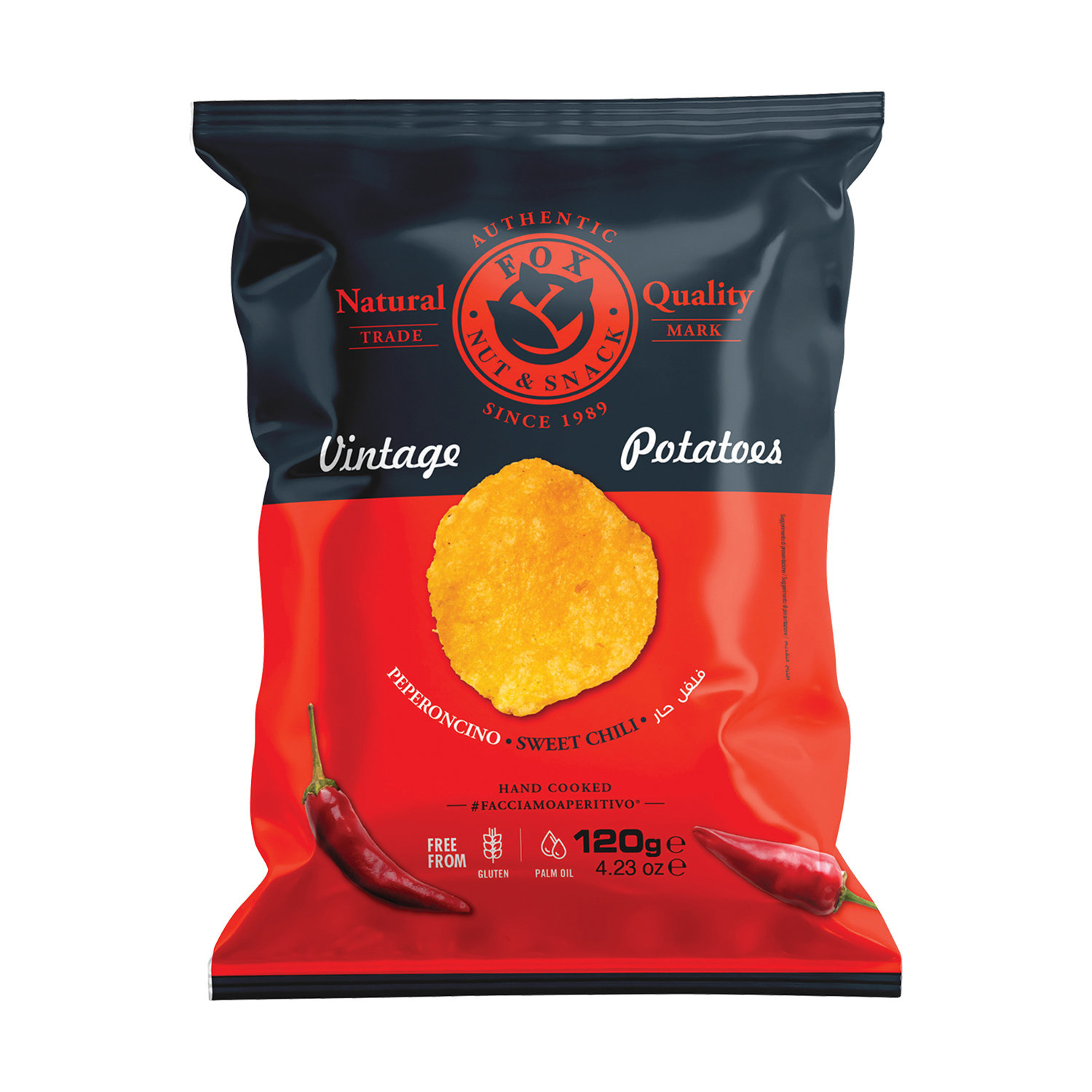 Vintage Potatoes Peperoncino - Klassische Kartoffelchips Chili