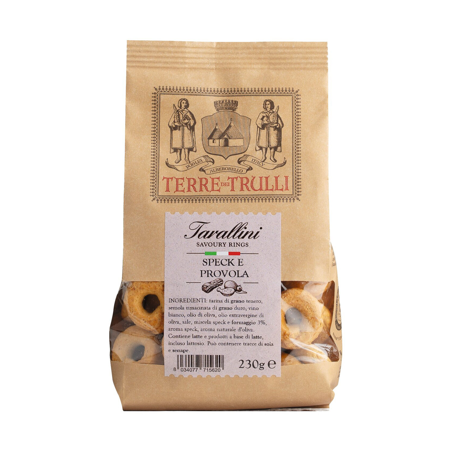 Tarallini - Salzgebäck mit Speck und Provola-Käse