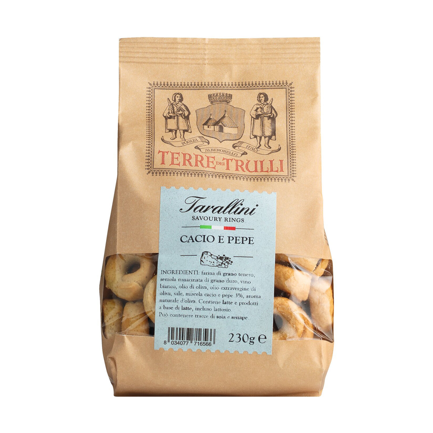 Tarallini - Salzgebäck mit Schafkäse und Pfeffergeschmack