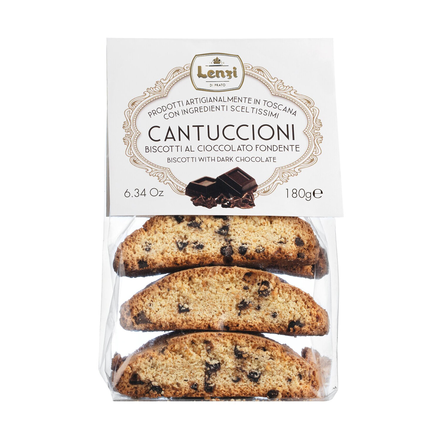 Toskanische Mandelkekse - Große Cantuccini mit Schokolade