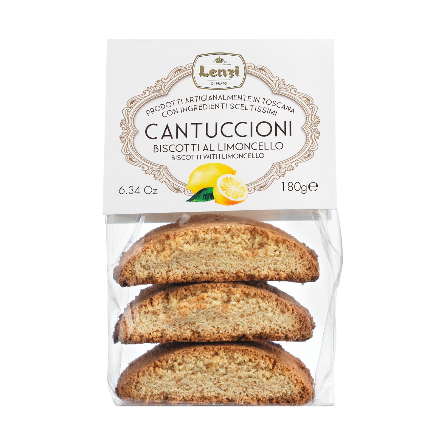 Große Cantuccini mit Limoncello - Traditionelle toskanische Mandelkekse