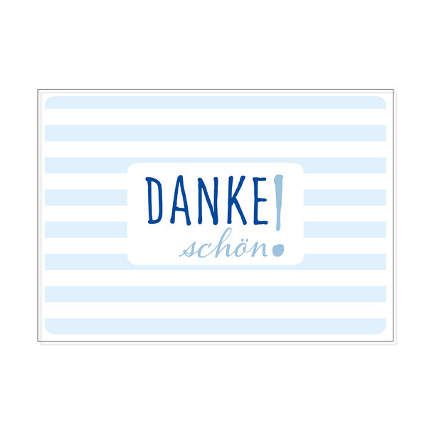 Postkarte quer, DANKE schön