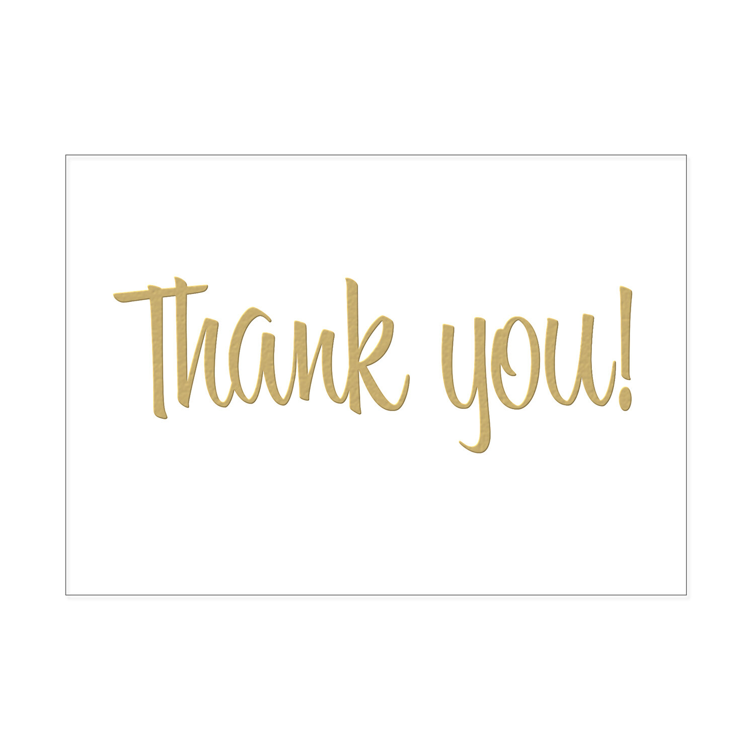Postkarte quer - Thank you