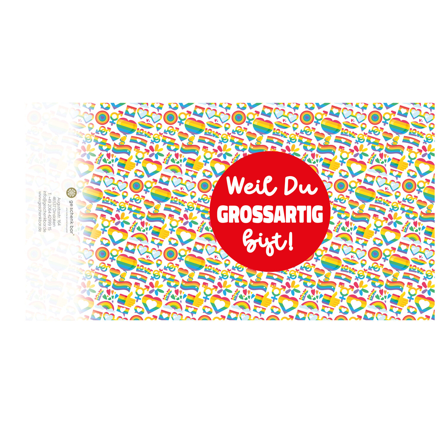 Banderole - Weil Du großartig bist