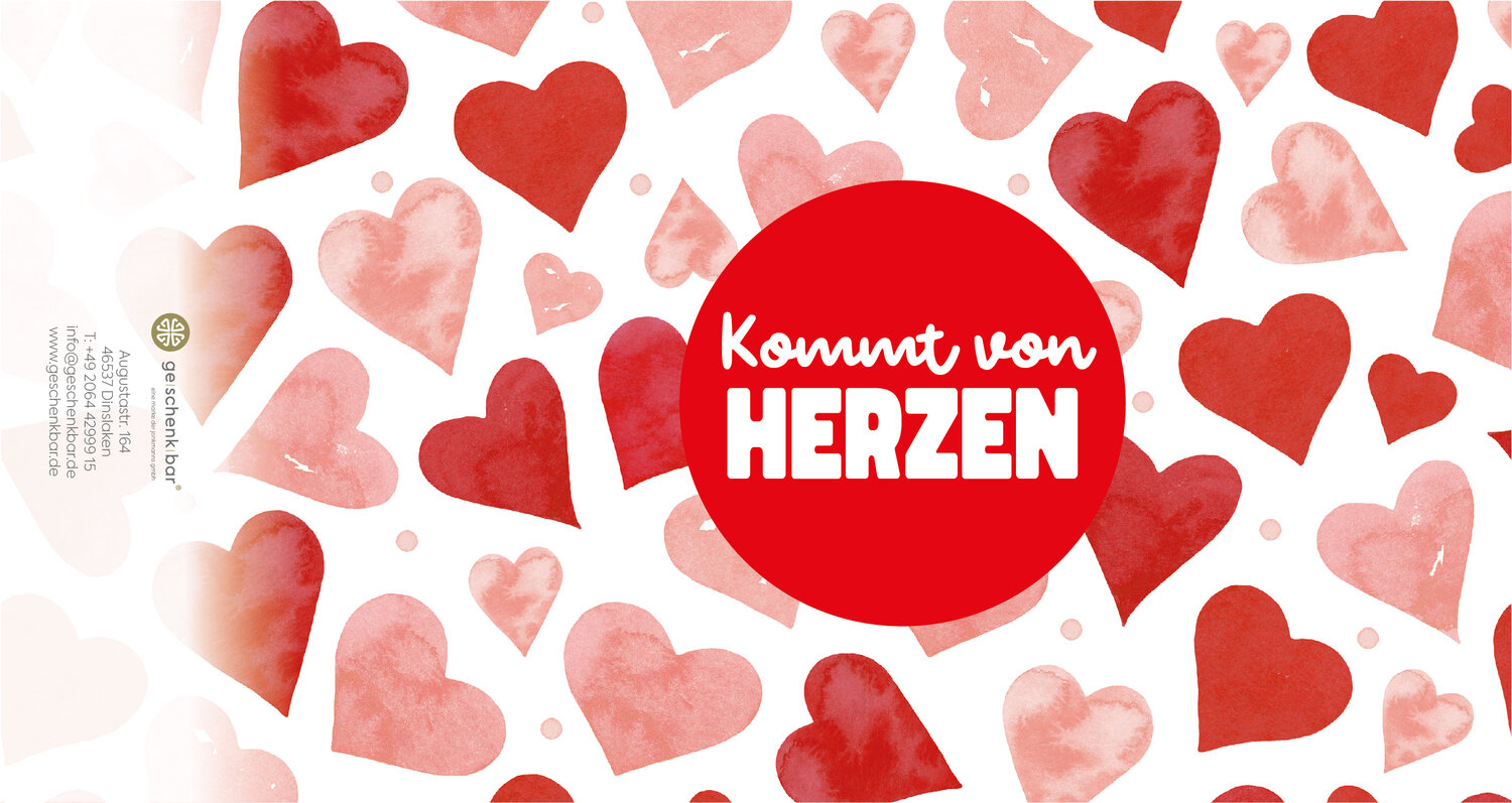Banderole - Kommt vom Herzen