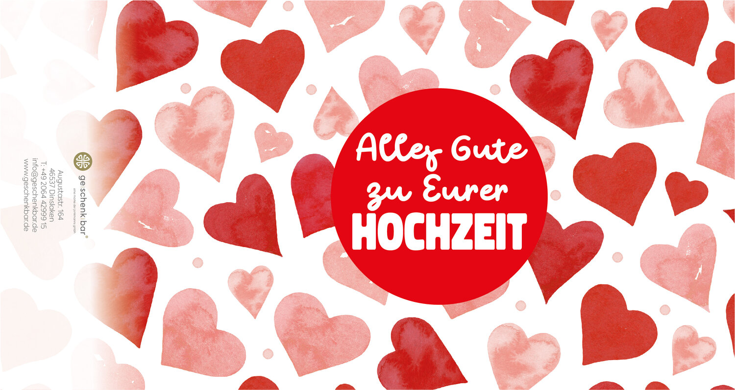 Banderole - Alles Gute zu Eurer Hochzeit