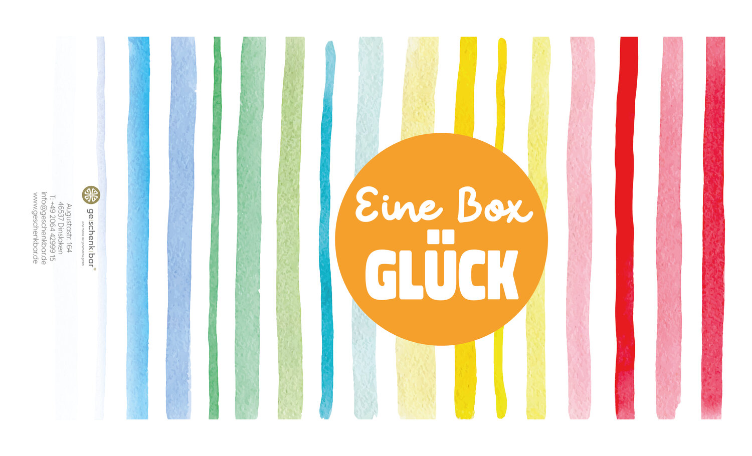 Banderole - Eine Box Glück