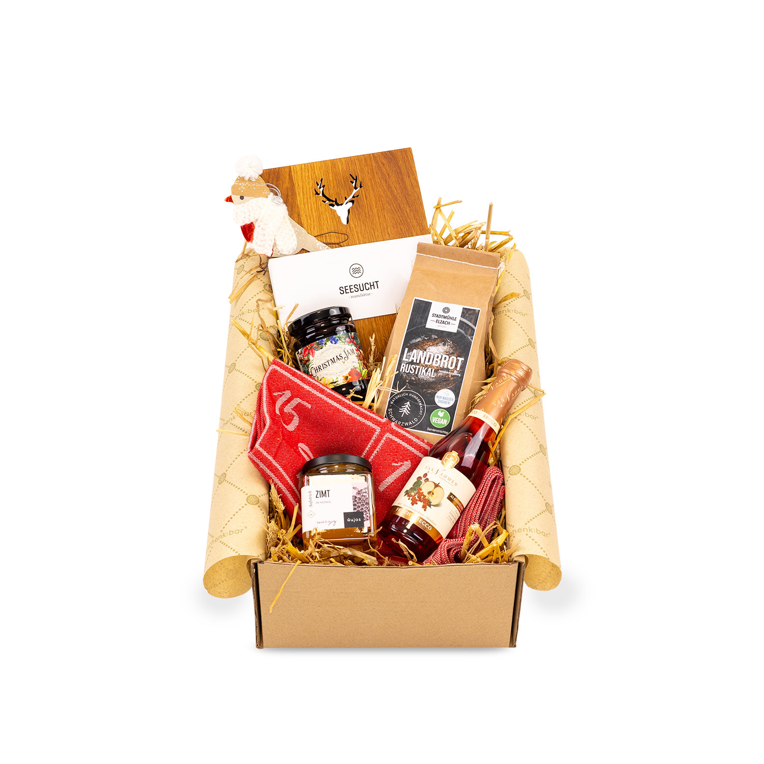 Geschenkidee \'Wintervögel & Weihnachtsgenuss\' - Herzliche Grüße zur Winterzeit