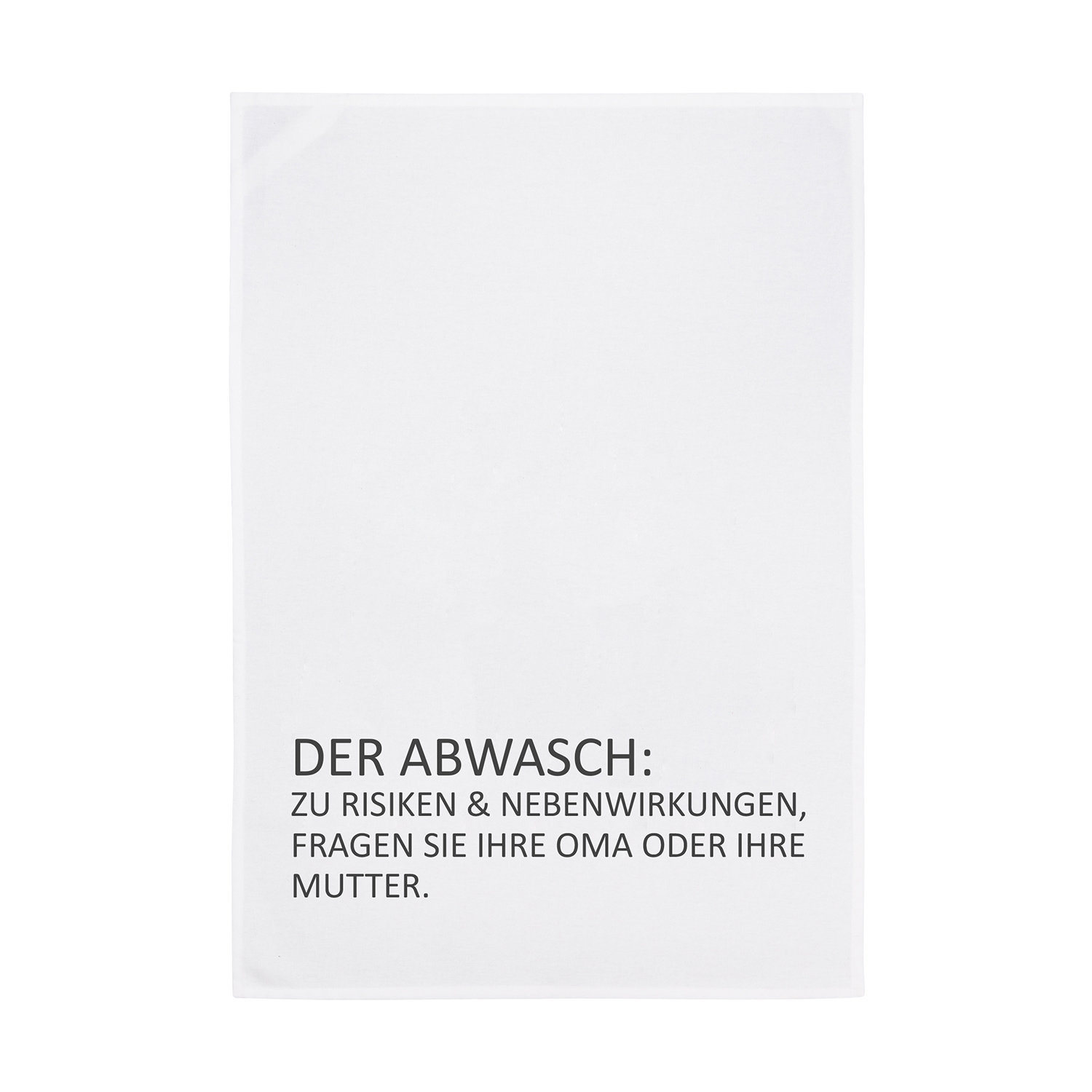 1730 Geschirrtuch weiss 50x70cm - Motiv: Der Abwasch...