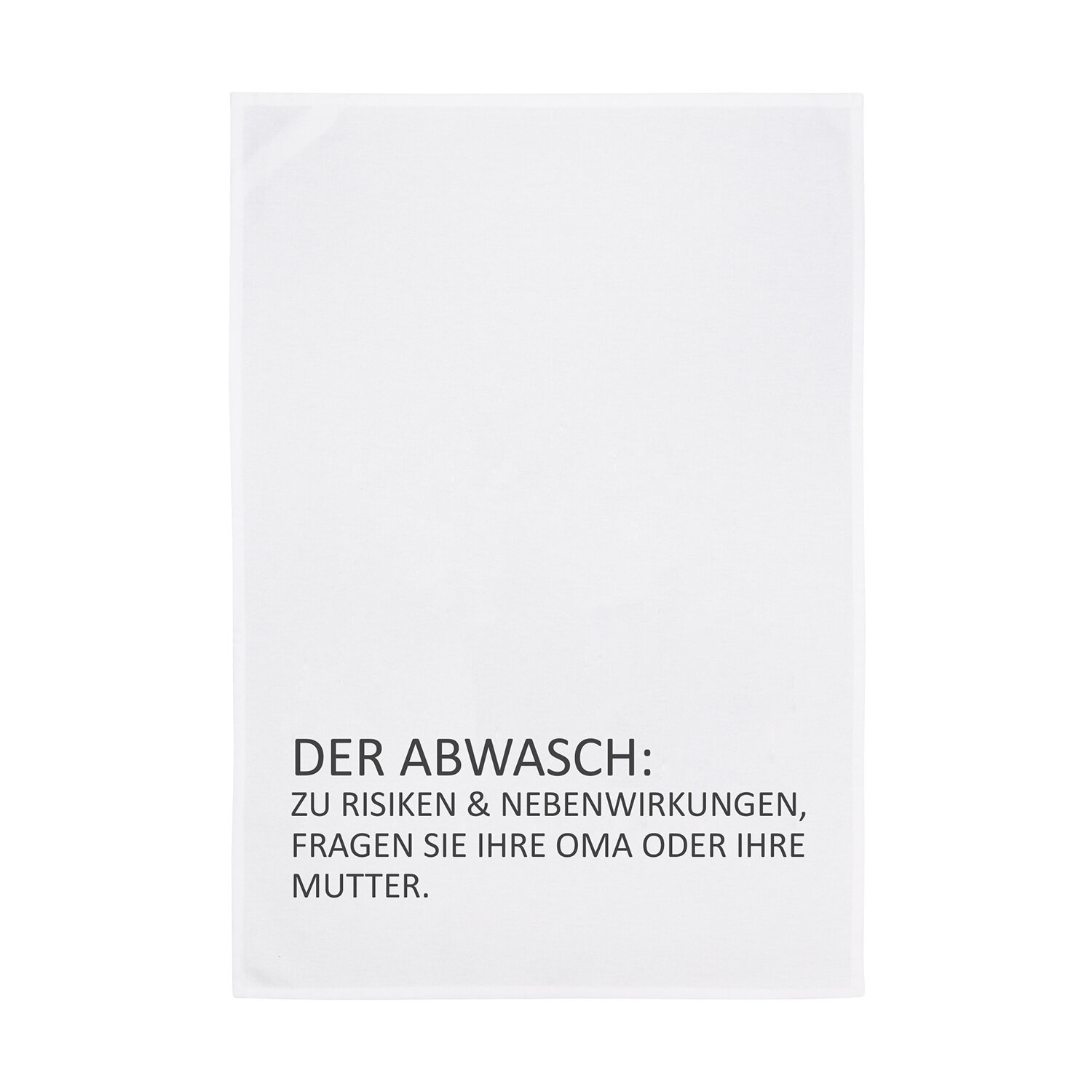 Geschirrtuch weiß - Der Abwasch