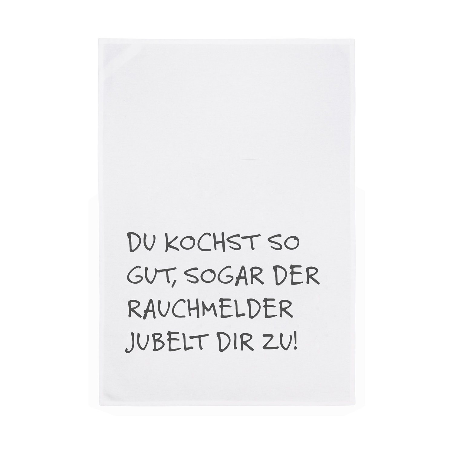 1730 Geschirrtuch weiss 50x70cm - Motiv: Du kochst so gut...