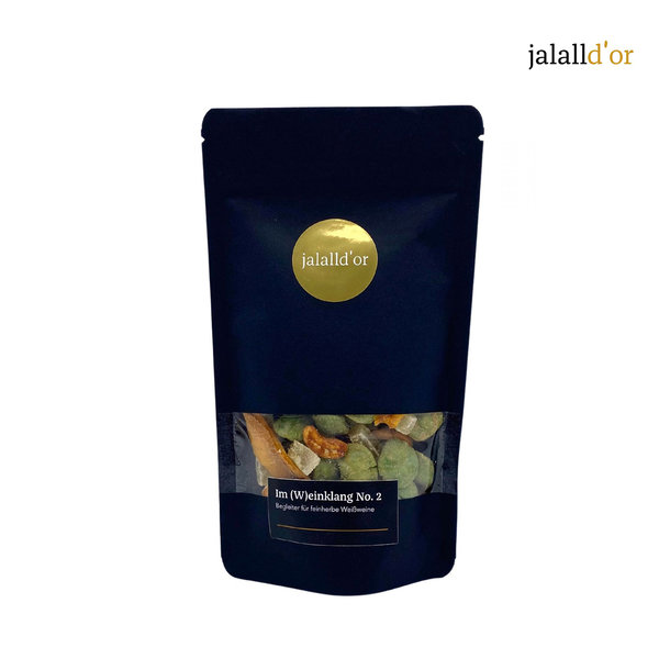 Im Weinklang No.2 120g - Mischung aus Nusskernen, Mango und Ingwer teilw. in Wasabite