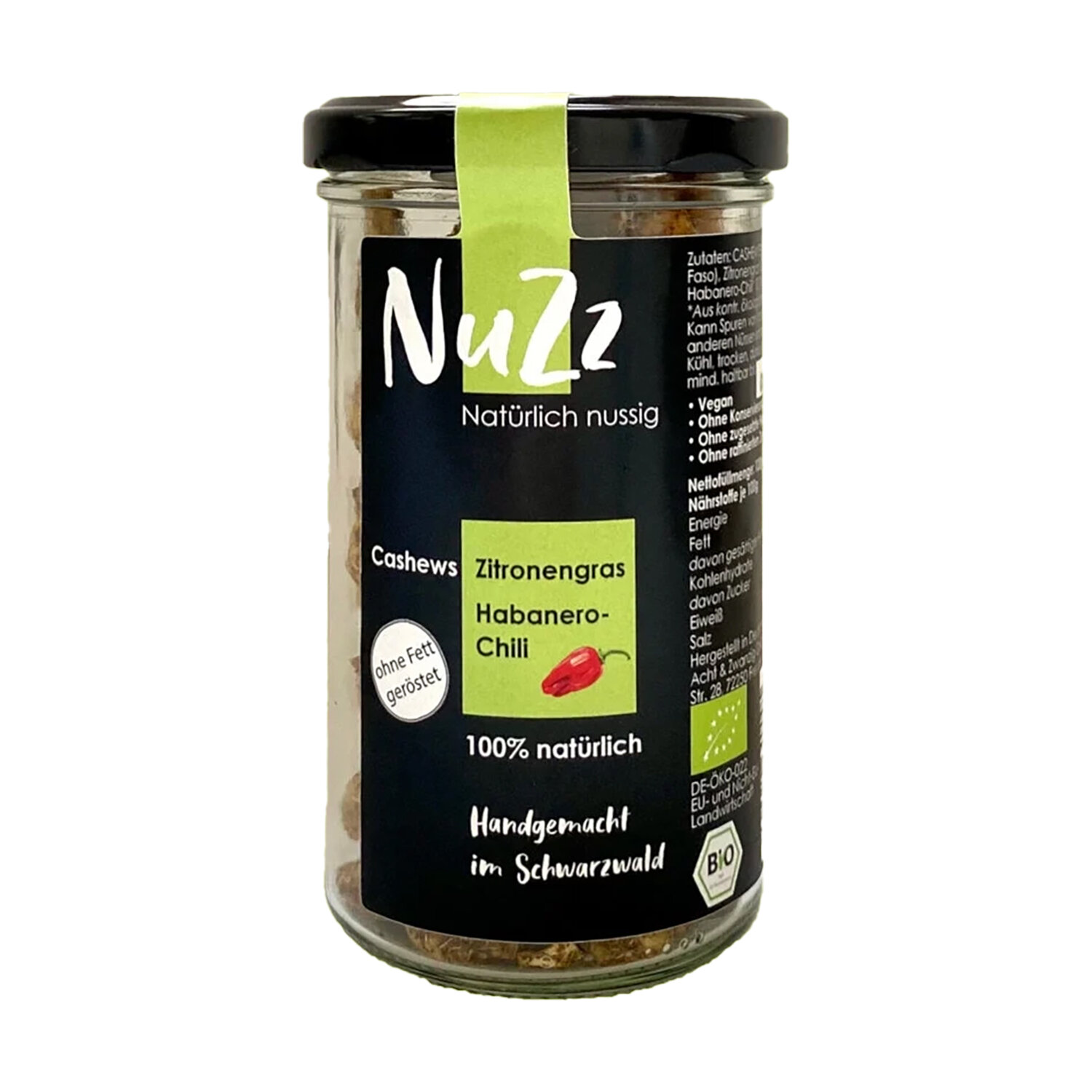 Geröstete Bio Cashews - Zitronengras-Habanero