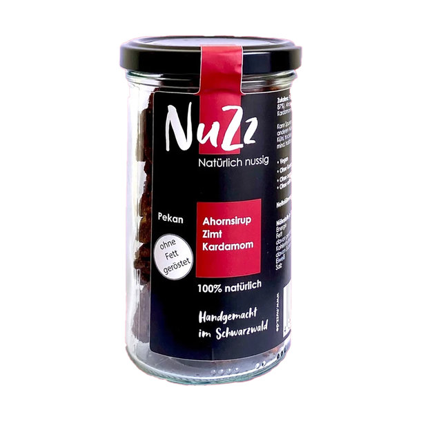 NUZZ Pekan mit leicht karamellisiertem Ahornsirup, Zimt und