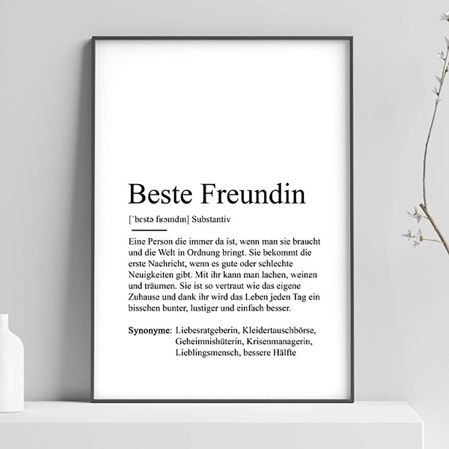 Poster - Beste Freundin
