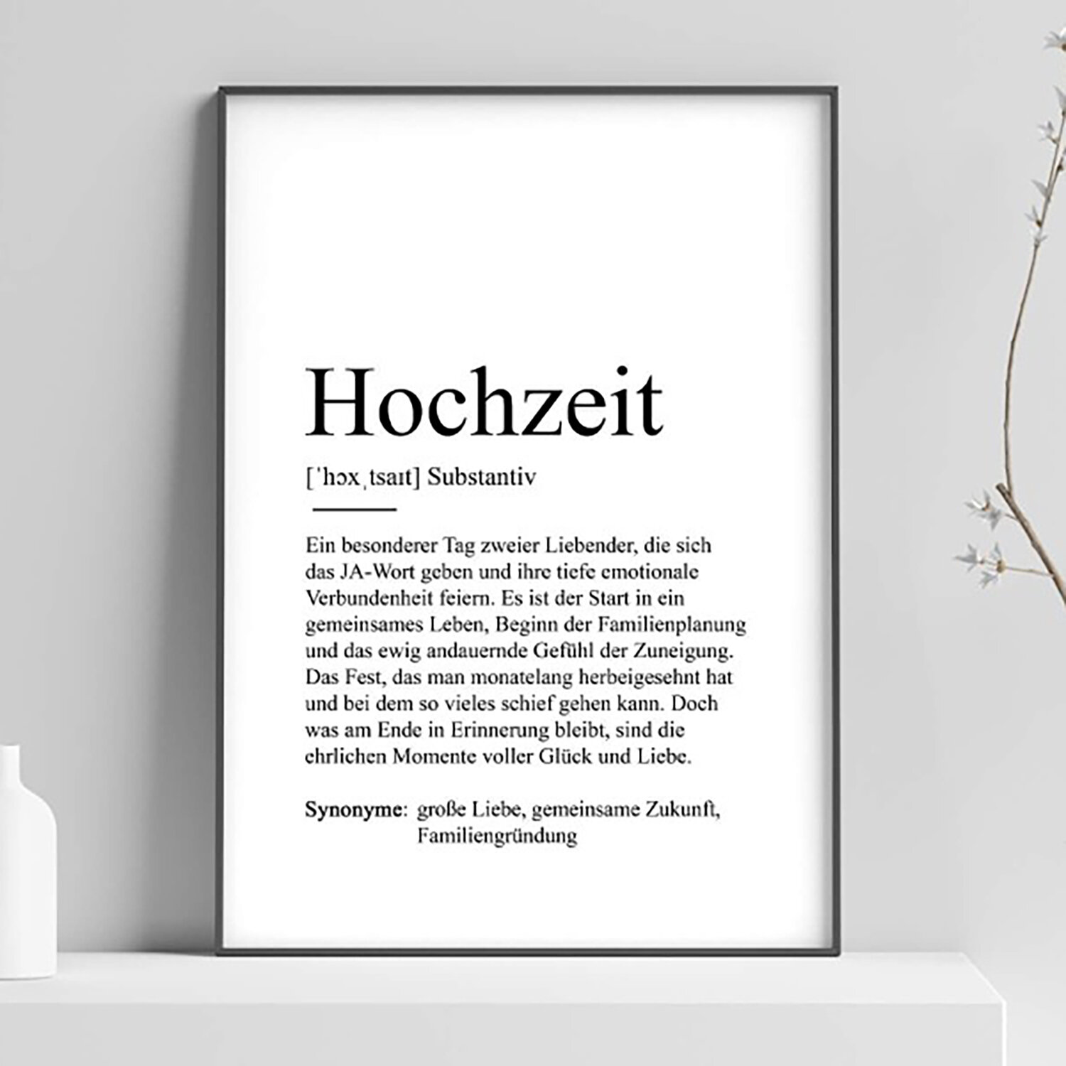 Poster - Hochzeit