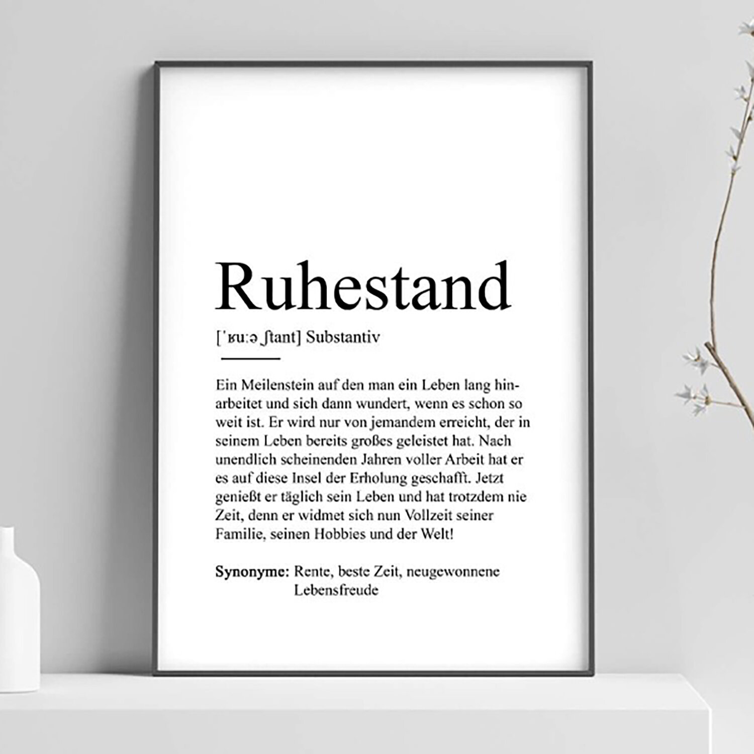 Poster - Ruhestand