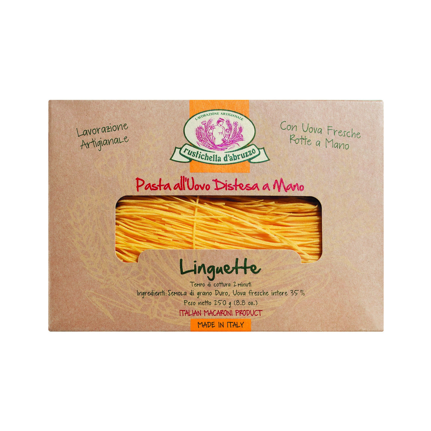 Linguette Pasta All\'Uovo - Eierbandnudeln, 2 Mm