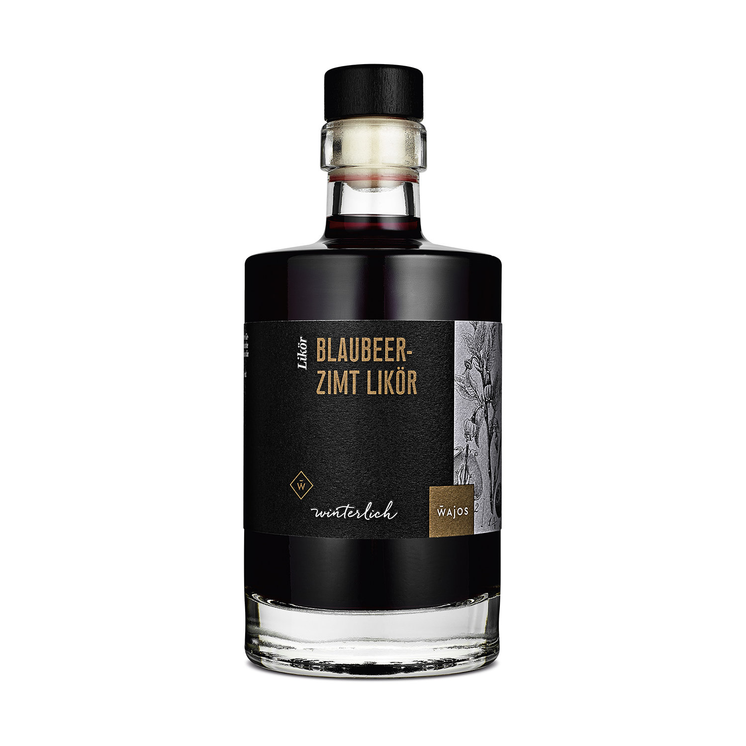 Wajos - Blaubeer- Zimt Likör, Winter Edition