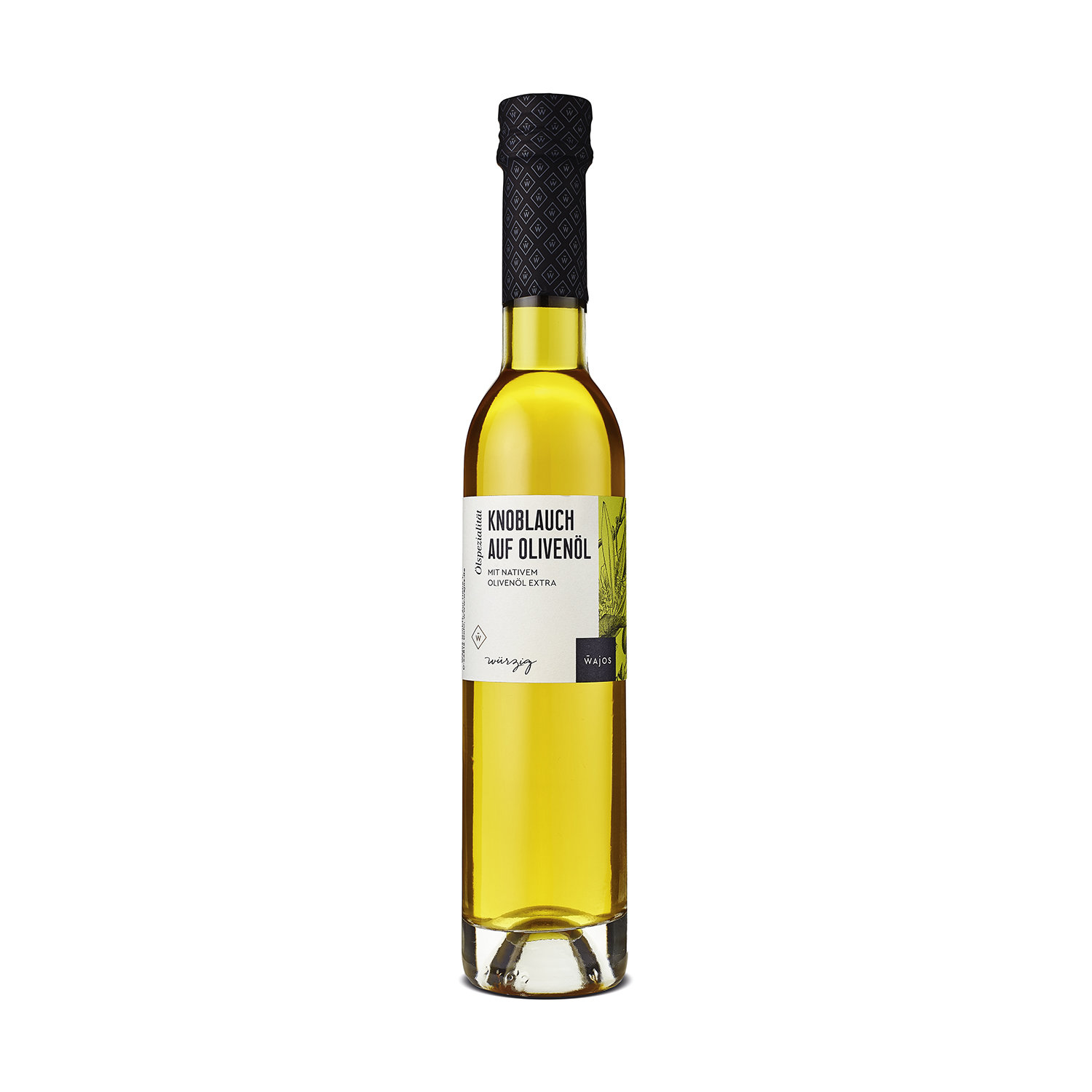 Knoblauch auf Olivenöl 250 ml mit nativem Olivenöl extra